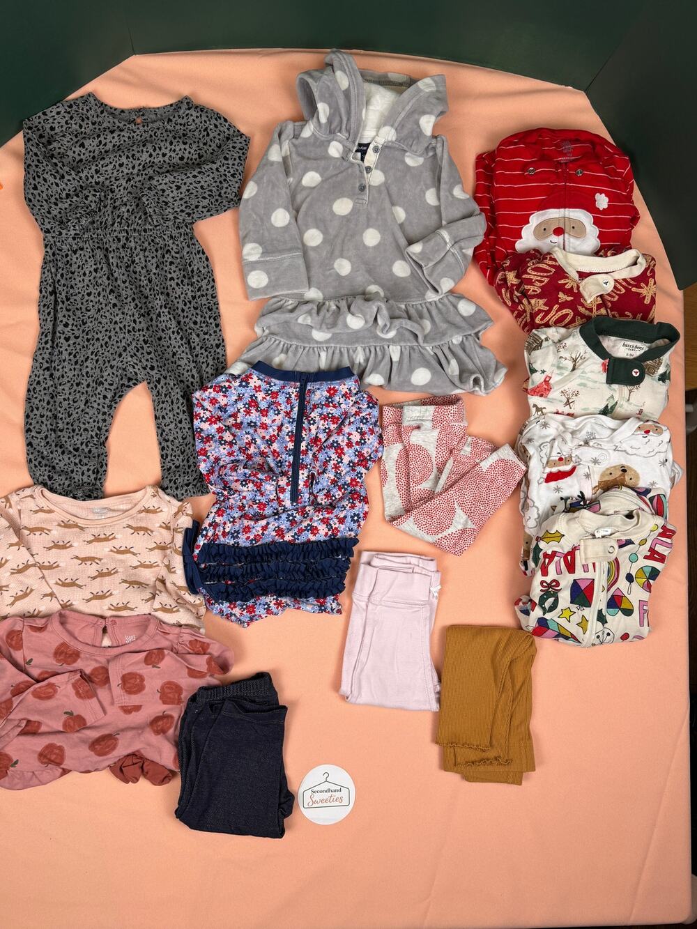 Baby Girl 6-9M Fall/Winter Clothing Lot – 13 Pieces  #684